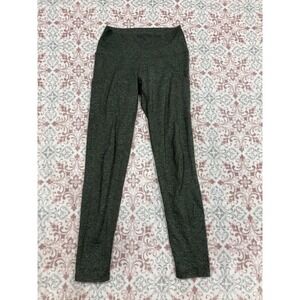 Aerie Chill Play Move High Waisted Leggings Green Space Dye Pockets Medium